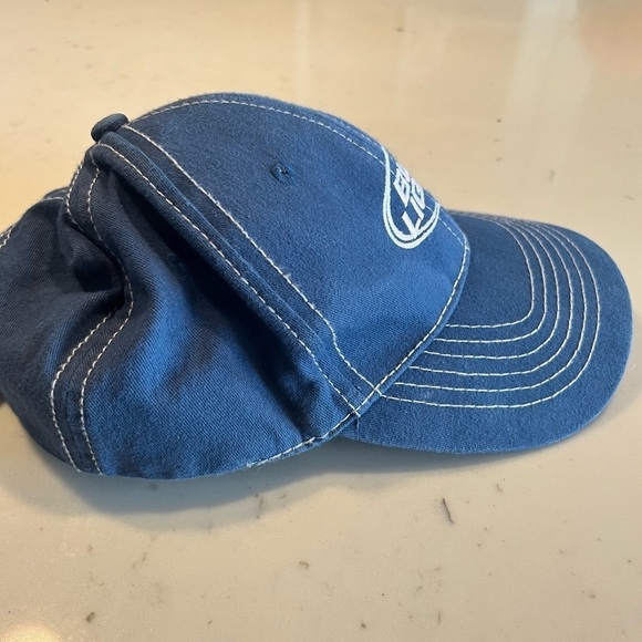 Navy Blue Bud Light Blue Adjustable Trucker Hat OS - Picture 3 of 7